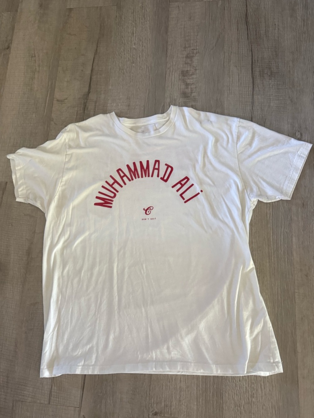 Contenders White Short-Sleeve Muhammad Ali Graphic Tee  Red Arch Print